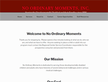 Tablet Screenshot of noordinarymoments.com